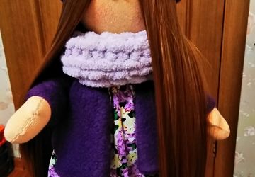 Интерьерная текстильная кукла