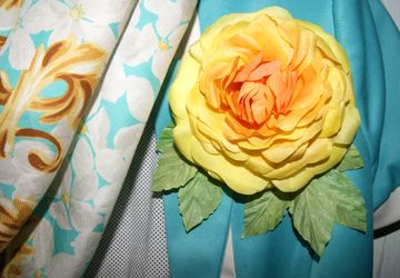 Брошь Роза солнце