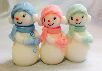 "Снеговичок" - мыло  ручной работы