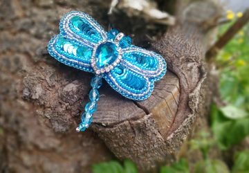 Брошь "Стрекоза"