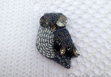 Брошь "Сова"