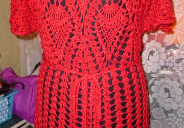 Продам вязаное платье-тунику