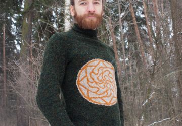 Мужской свитер со славянской символикой - Здрабережень