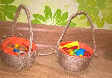 Пасхальная корзиночка для сладостей