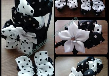 Зажимы и ободок для школы