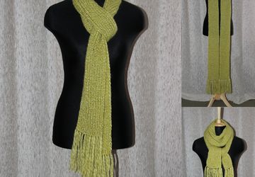 Шарф "Зелёная искорка"