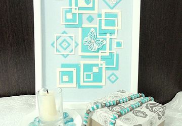 Композиции из фоамирана Бирюзовая абстракция