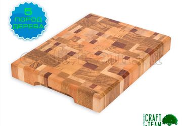 Доска разделочная торцевая наборная. Размеры 315*245*40