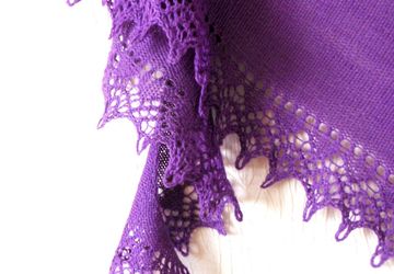 Французская шаль фишю "Фиалковая нежность!