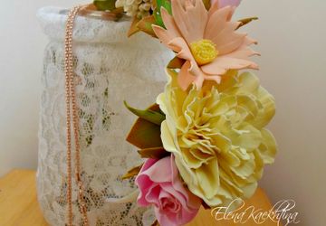 Нежный ободок в стиле бохо