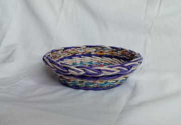 Конфетница плетеная "Цветное настроение", №12