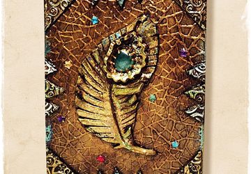 Шкатулка-книга "Перо павлина" - авторский МК Натальи Полех!