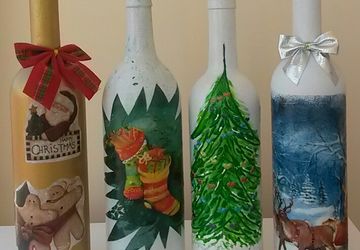 сувенирные новогодние бутылки