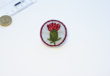 Брошь "Чертополох"