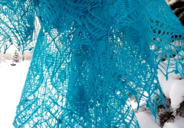 Шаль "Жакаранда"