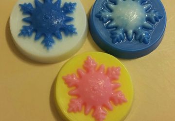 Мыло ручной работы Снежинка