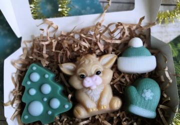 Набор из мыла "Бычок в зеленом"