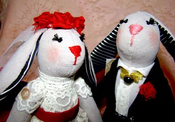 Свадебные зайцы Тильда