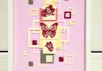 Композиции из фоамирана Геометрия в розовом