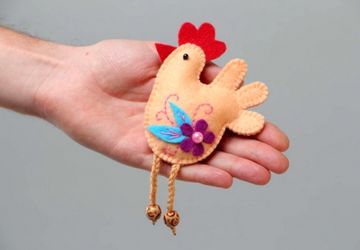 Петушок на подарок своими руками