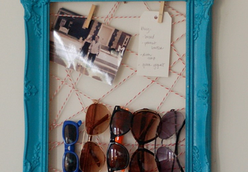 Органайзер для солнцезащитных очков своими руками.