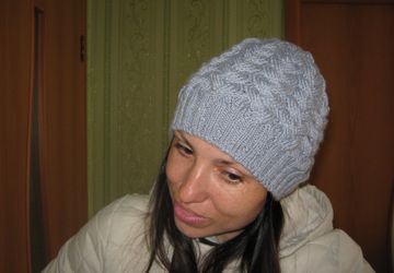 Шапка "Коса с тенью"