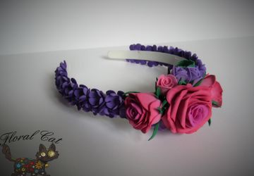 Ободок "Нежность роз"