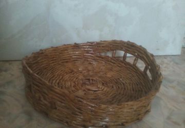 Плетеное блюдо