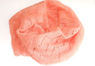 палантин КОРАЛОВЫЙ