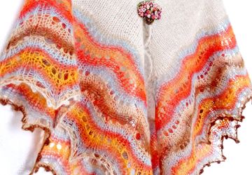 Ажурная вязаная шаль Холден