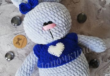 Игрушка плюшик зайка