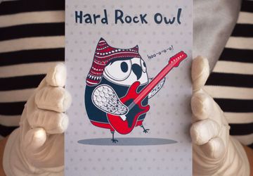Открытка Hard Rock Owl