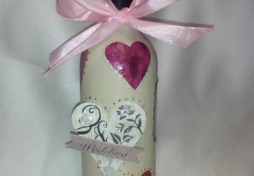 Свадбеная бутылка вина