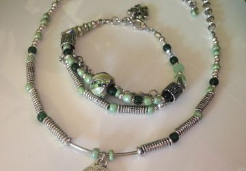 Украшение-чокер и браслет