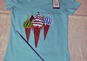 футболка ручной работы