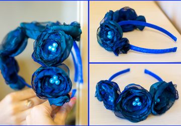 Ободок синий