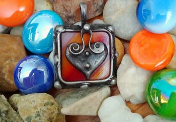 Авторский кулон с сердечком