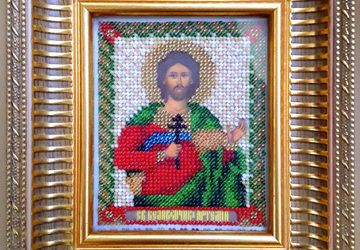 Икона из бисера Св. Артемий