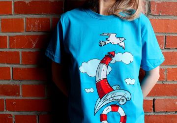 Футболка с авторским принтом!