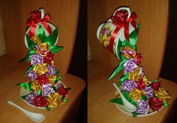 Летающая чашка "Розочки"