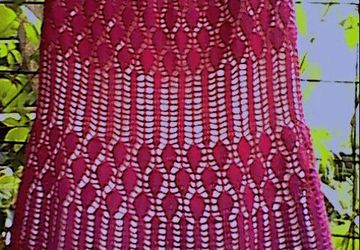 Юбка летняя *фуксия* бох-стиль