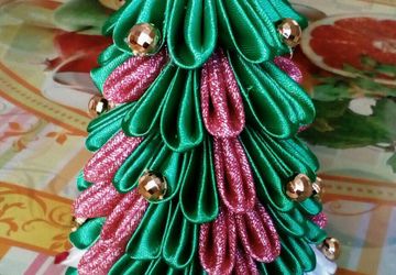 Ёлочка канзаши