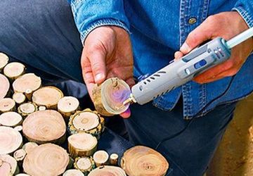 Делаем тумбу из деревянных спилов!