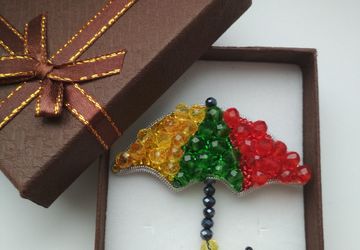 брошь ЗОНТИК