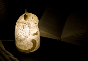 Светильник войлочный  Ангельский котик