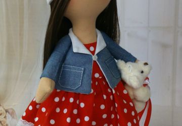 Кукла текстильная в стиле Татьяны Коннэ