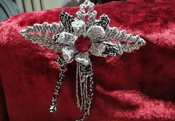 Брошь-ромашка