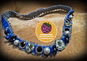 Повязка для волос "Ледяная богиня"