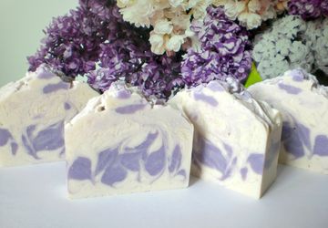 Мыло с нуля "Сирень"