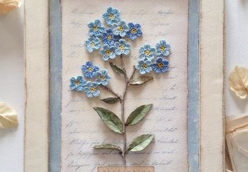 Картина своими руками «Романтический цветок».